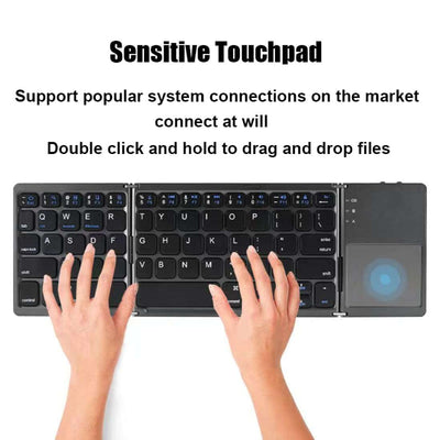 Bluetooth Folding Keyboard With Touchpad - WOWOFTHEWEEK