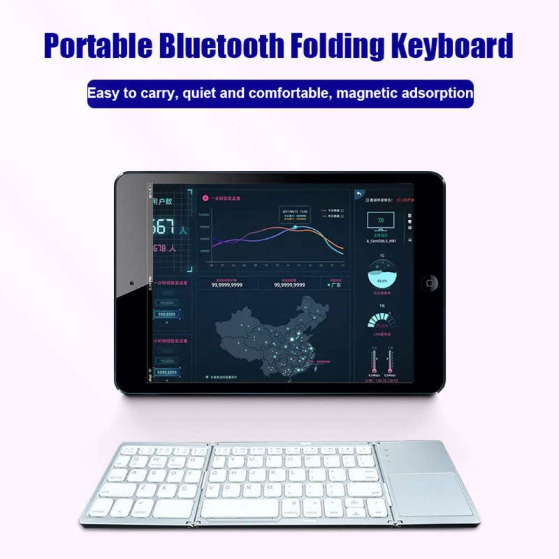Bluetooth Folding Keyboard With Touchpad - WOWOFTHEWEEK